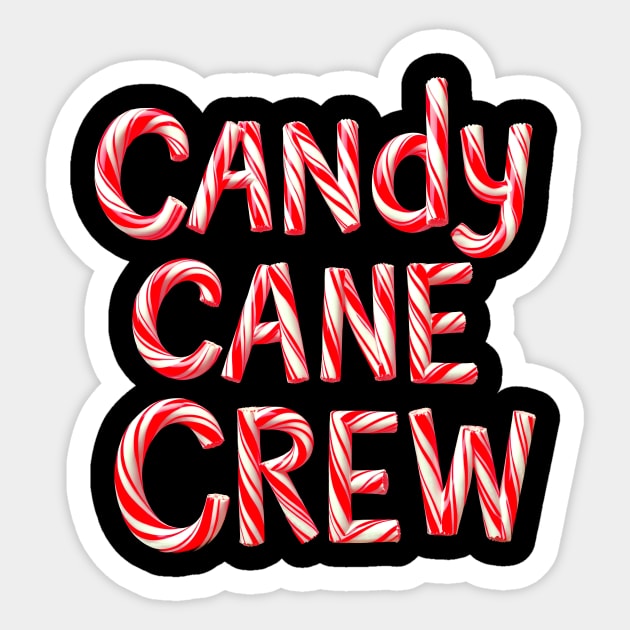 Candy Cane Crew Sticker by CreativeSage